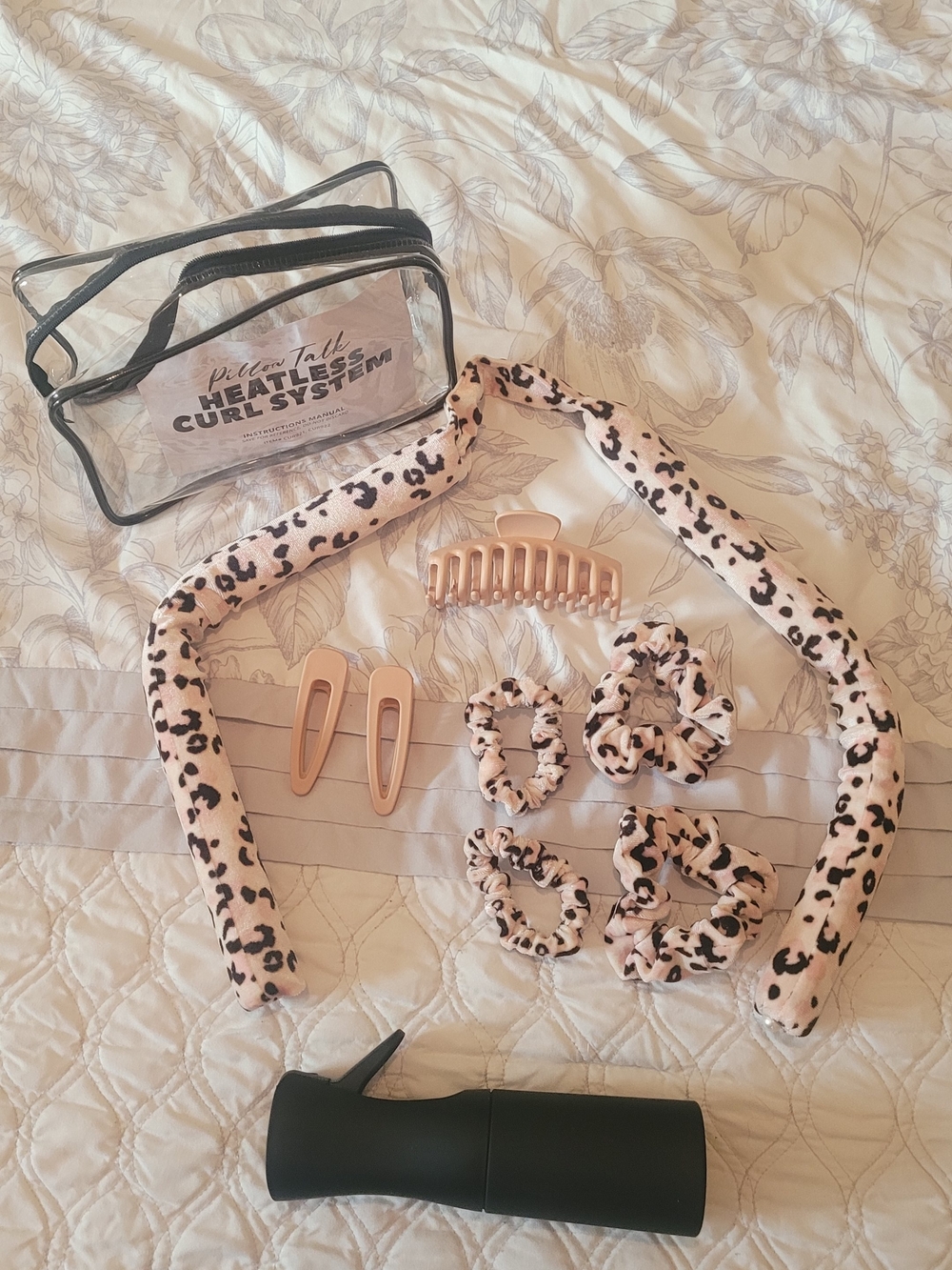 Leopard Print Heatless Curl System
